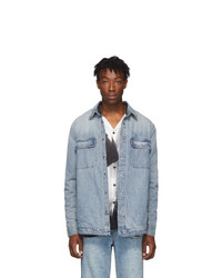 Ksubi Blue Denim Anti Shirt Skream Jacket