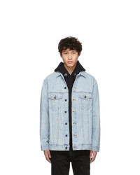 Alexander Wang Blue Denim Bleach Daze Jacket