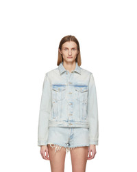 Off-White Blue Denim Bleach Jacket