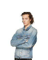 Alanui Blue Denim Landscape Jacket