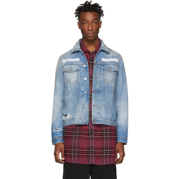 Diesel Blue Denim Nhill Tm Jacket, $204 | SSENSE | Lookastic