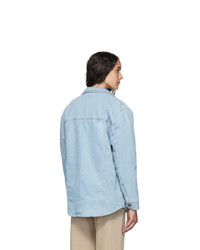 Nanushka Blue Denim Nusta Shirt Jacket