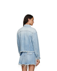 Givenchy Blue Denim Oversized Jacket