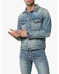 Alanui Cashmere Patch Denim Jacket