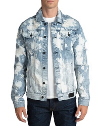 PRPS City Scapes Ripped Denim Jacket