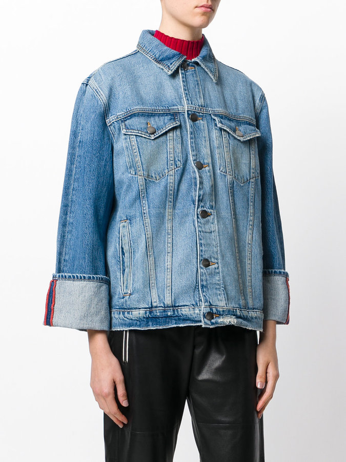 Frame Denim Boxy Denim Jacket, $557 | farfetch.com | Lookastic