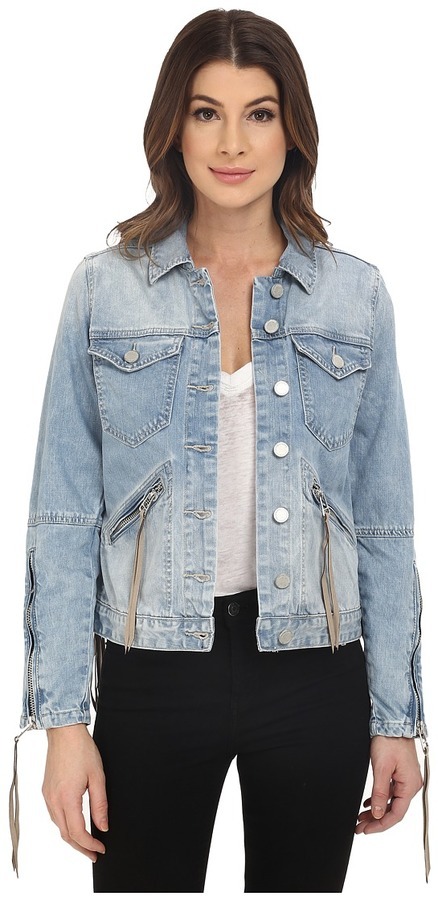 Blank NYC Denim Fringe Jacket, $138 | Zappos | Lookastic