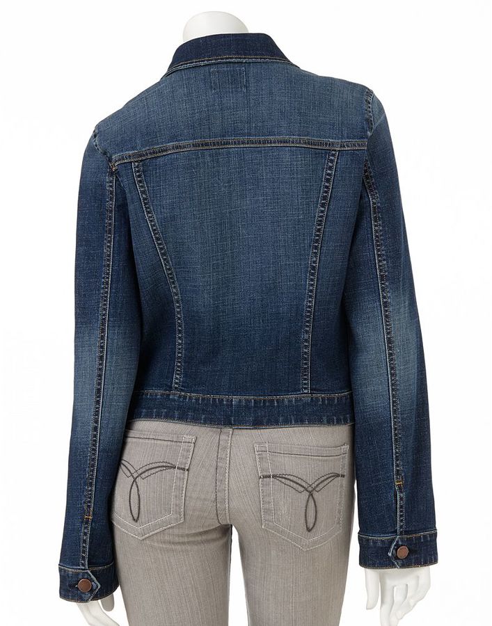 Elle Denim Jacket, $64 | Kohl's | Lookastic