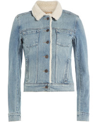 Paige Denim Jacket With Contrast Collar