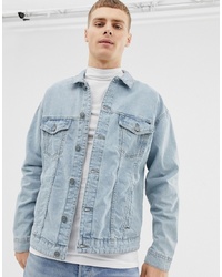 ONLY & SONS Denim Jacket With Painted Arm Stripe