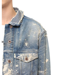 Off-White Distressed Vintage Painted Denim Jacket