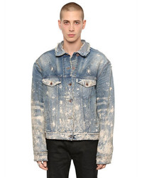 Off-White Distressed Vintage Painted Denim Jacket