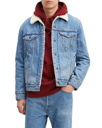 Levi's Faux Denim Trucker Jacket With Jacquard By Google