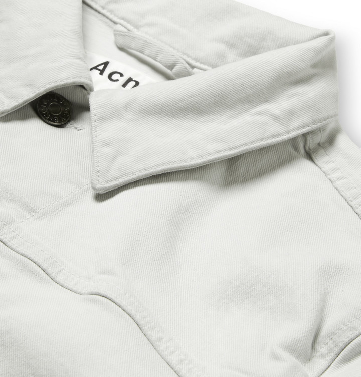 Acne Studios Malice Slim Fit Denim Jacket, $370 | MR PORTER | Lookastic.com