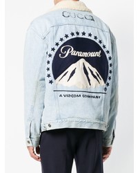 Gucci Paramount Print Denim Jacket