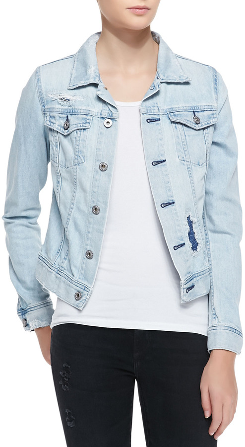 AG Adriano Goldschmied Robyn Denim Jacket Blue Jay D, $235 | CUSP ...