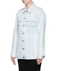 Alexander Wang T By Daze Distressed Oversize Denim Jacket