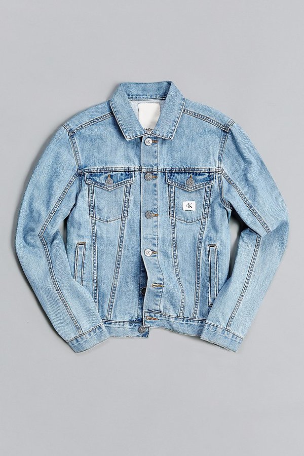 Calvin Klein Jeans REGULAR ARCHIVE JACKET Blue / Jean - Free delivery |  Spartoo UK ! - Clothing Denim jackets Women £ 72.24