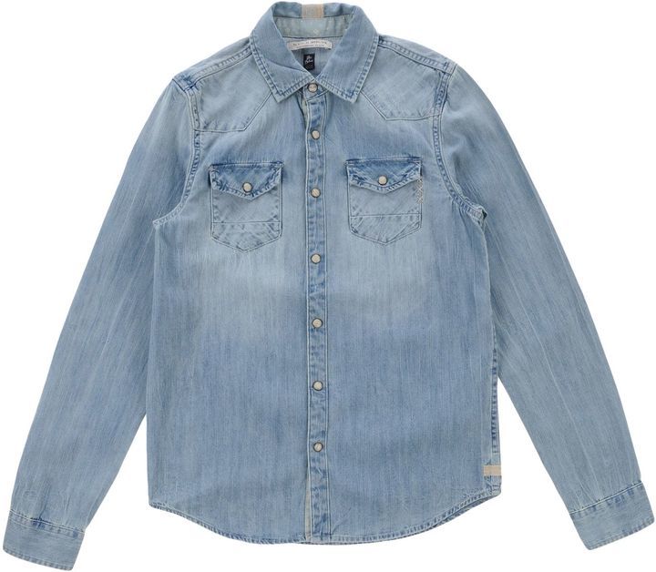 Scotch Shrunk Scotch Shrunk Denim Shirts, $69 | yoox.com | Lookastic