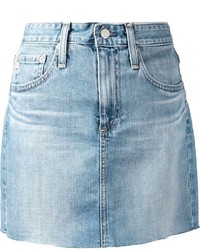 AG Jeans Raw Edge Denim Skirt