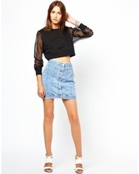 Cheap Monday Mini Denim Skirt