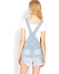 Forever 21 Blue Jeans Babe Overall Shorts