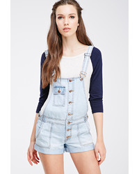 Forever 21 Buttoned Overall Shorts
