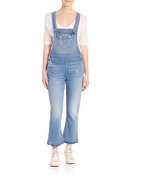 7 For All Mankind Cropped Boot Overall With Released Hem