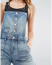 Blank NYC Denim Overalls With Contrast Straps