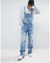 Pepe Jeans Pepe Dougie Overalls Patches And Rip And Repair