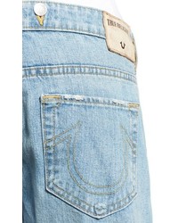 True Religion Brand Jeans Katie Destroyed Crop Denim Overalls