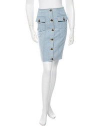 Moschino Couture Denim Pencil Skirt