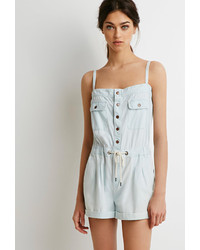 Forever 21 Chambray Cami Romper