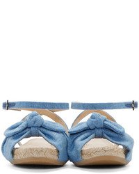 Charlotte Olympia Blue Denim Marina Sandals