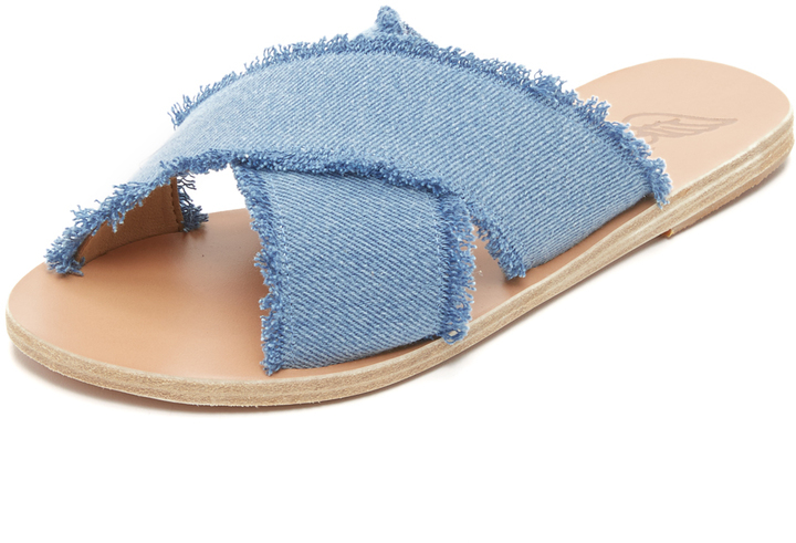 Ancient Greek Sandals Thais Denim Slides 235 shopbop