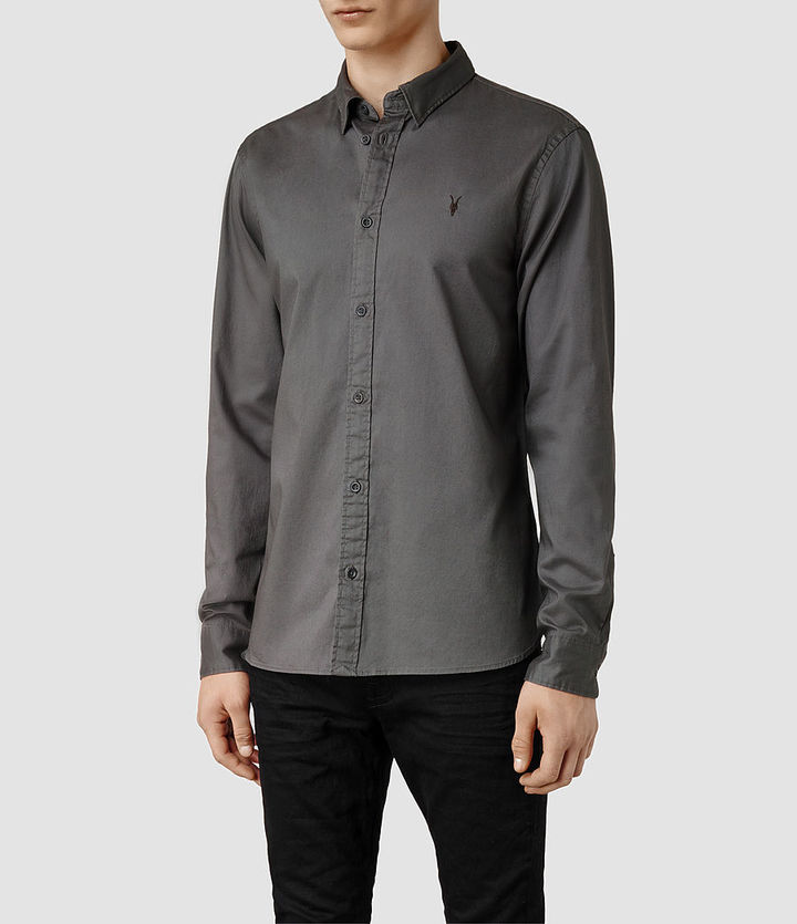 allsaints blue shirt