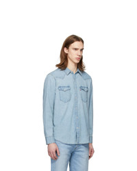 Levis Blue Denim Bartsow Western Shirt