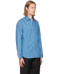 Nn07 Blue Errico Pocket 5176 Shirt