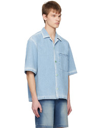 Solid Homme Blue Faded Denim Shirt