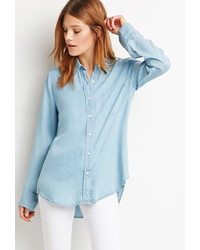 Buy Women Blue Denim Shirt Dress online  Looksgudin