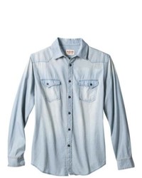 Decor (Suzhou) Co., Ltd Mossimo Supply Co Long Sleeve Denim Shirt Light Indigo M