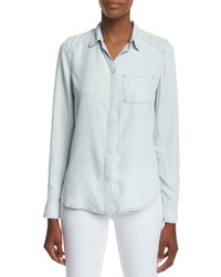 Paige Denim Tate Button Front Chambray Shirt Reese