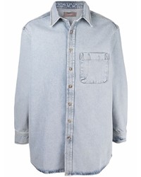 12 STOREEZ Elongated Denim Shirt