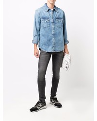 Calvin Klein Jeans Fade Effect Denim Shirt