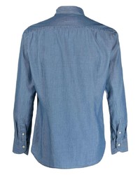 Tintoria Mattei Long Sleeve Cotton Denim Shirt
