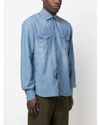 Barba Long Sleeve Denim Shirt