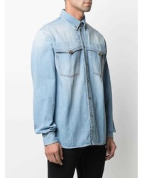 VERSACE JEANS COUTURE Long Sleeved Denim Shirt