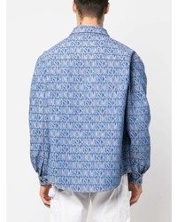 Moschino Monogram Jacquard Denim Shirt