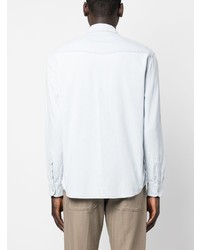 Dondup Plain Stretch Cotton Denim Shirt