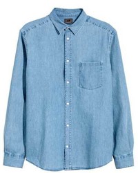 H&M Premium Cotton Denim Shirt